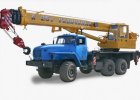 Автокраны KC-55713-3В «Галичанин» стрела 28,0 м  на базе шасси Урал-5557 (6 х 6)